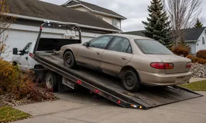 A non-running vehicle we buy and tow away for cash.